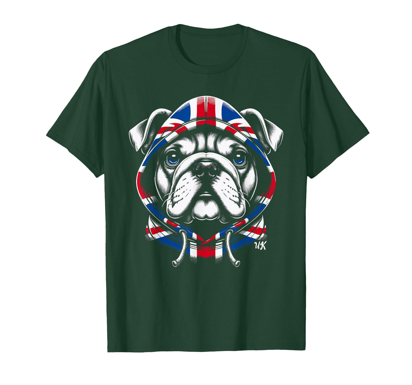 Bulldog UK British Flag England Men Women Kids T-Shirt
