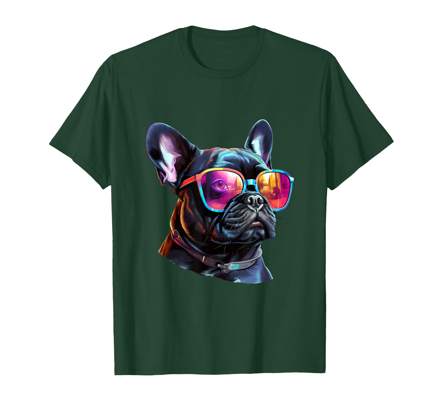 French_Bulldog Sulldog.pnglasses T-Shirt for Men Women Kids