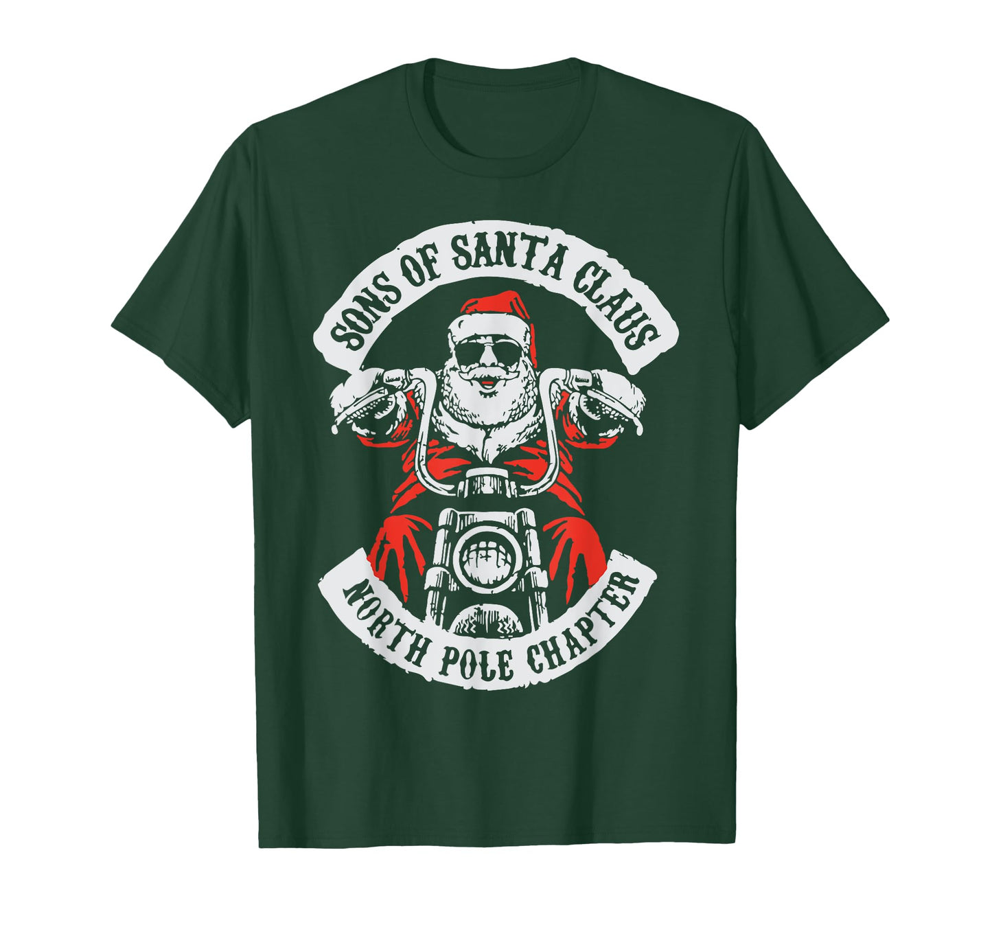 Sons Of Santa Claus North Pole Chapter Funny Christmas Quote T-Shirt