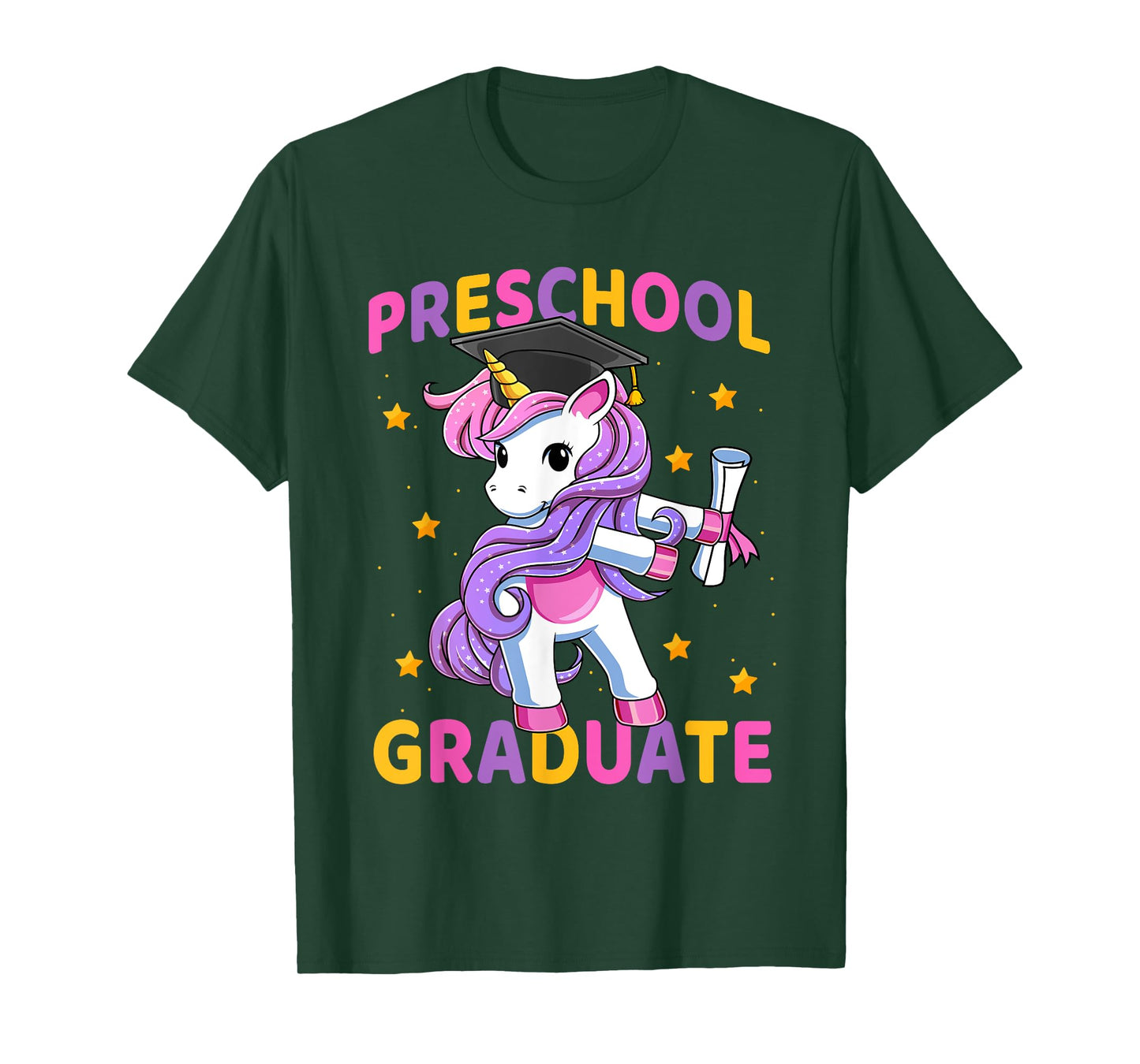 Flossing Unicorn Preschool Graduation for Girls Kids T-Shirt