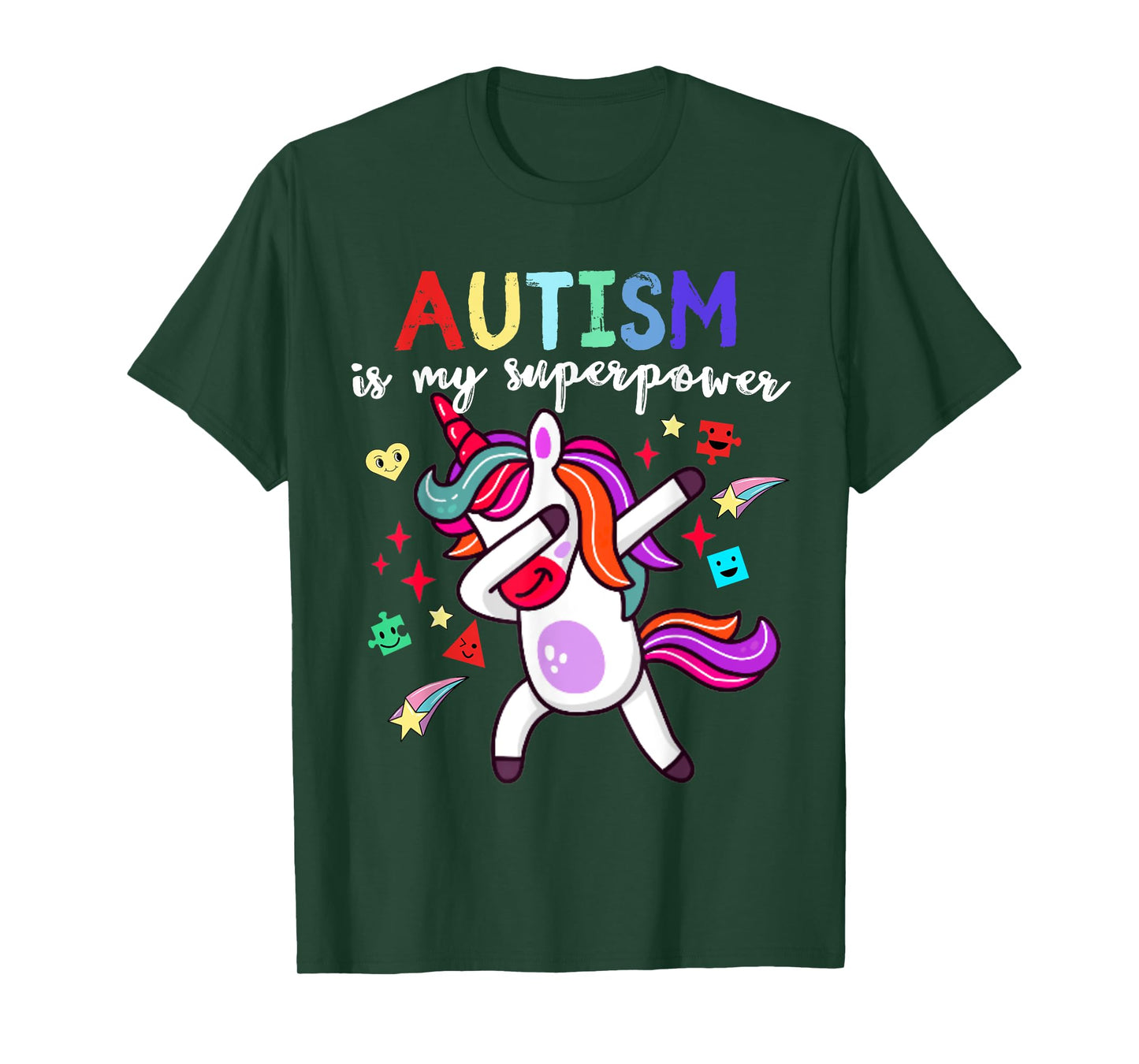 Autism is My Superpower Autism Awareness Unicorn for Kids T-Shirt