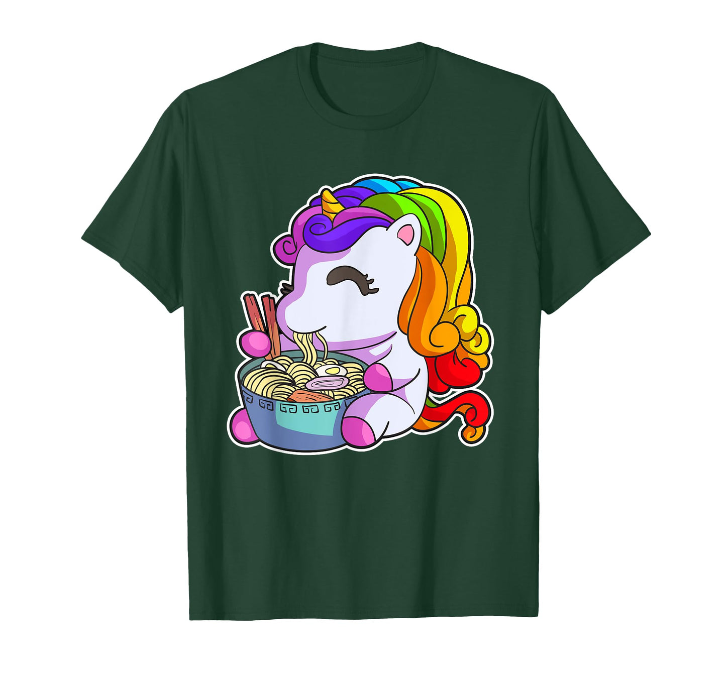 Kawaii Ramen Shirt Women Ramen Noodles Gift Unicorn Girls T-Shirt