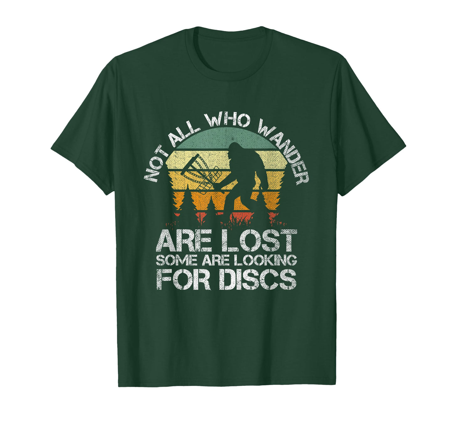 Disc Golf Funny Bigfoot Tee For Men Women Apparel T-Shirt
