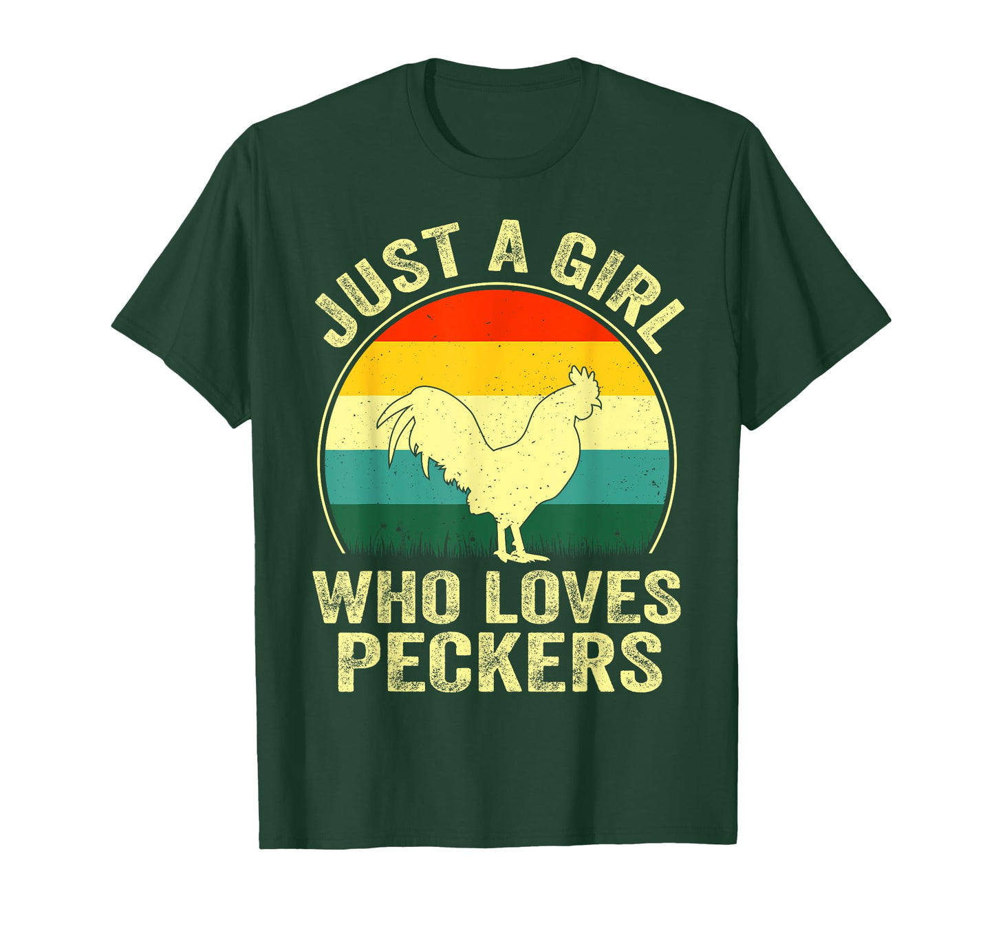 Funny Chicken Owner Farmer Girl Vintage Retro Chicken Lover T-Shirt