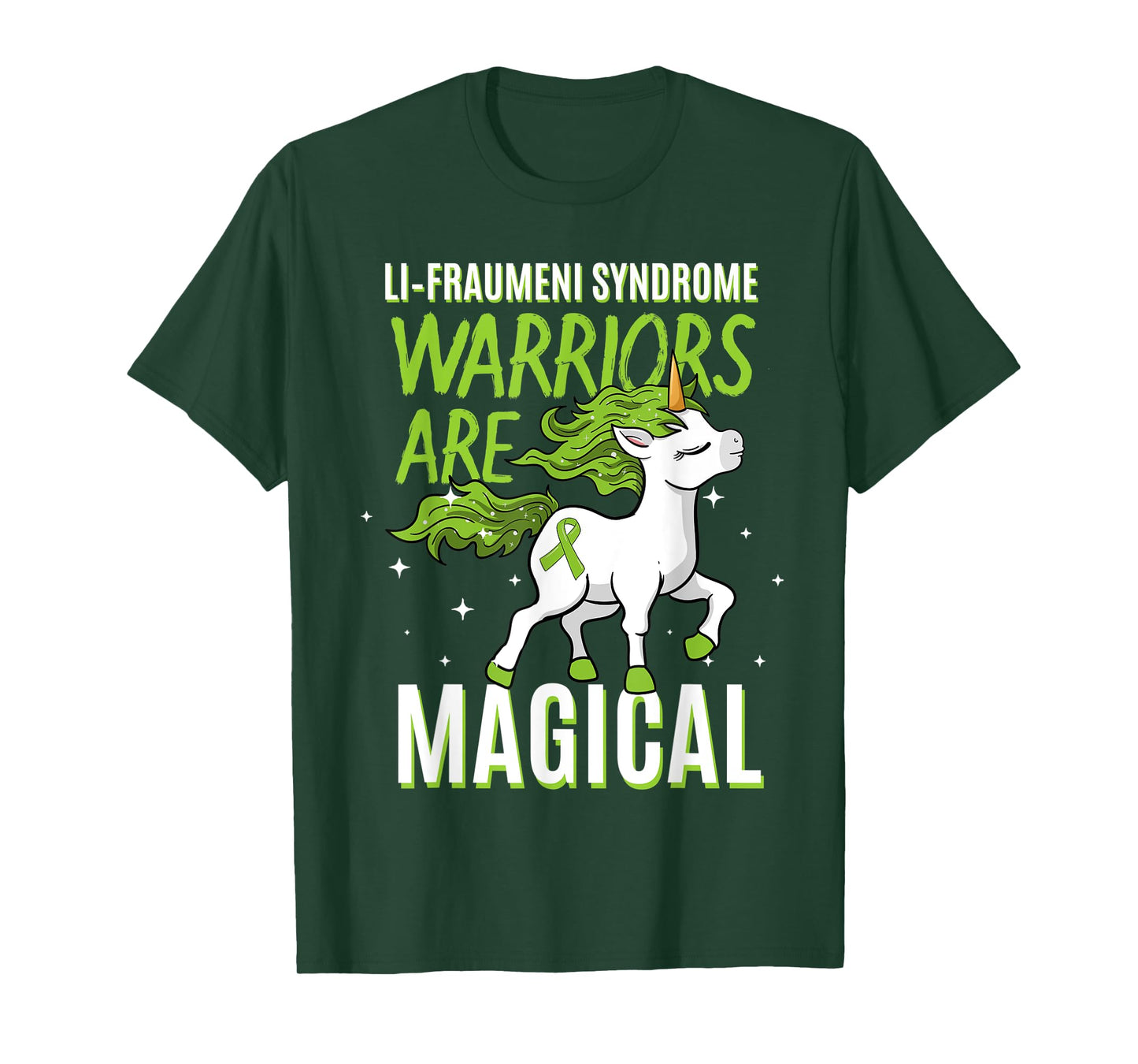 Li–Fraumeni Syndrome Warrior Awareness Ribbon Unicorn Lover T-Shirt