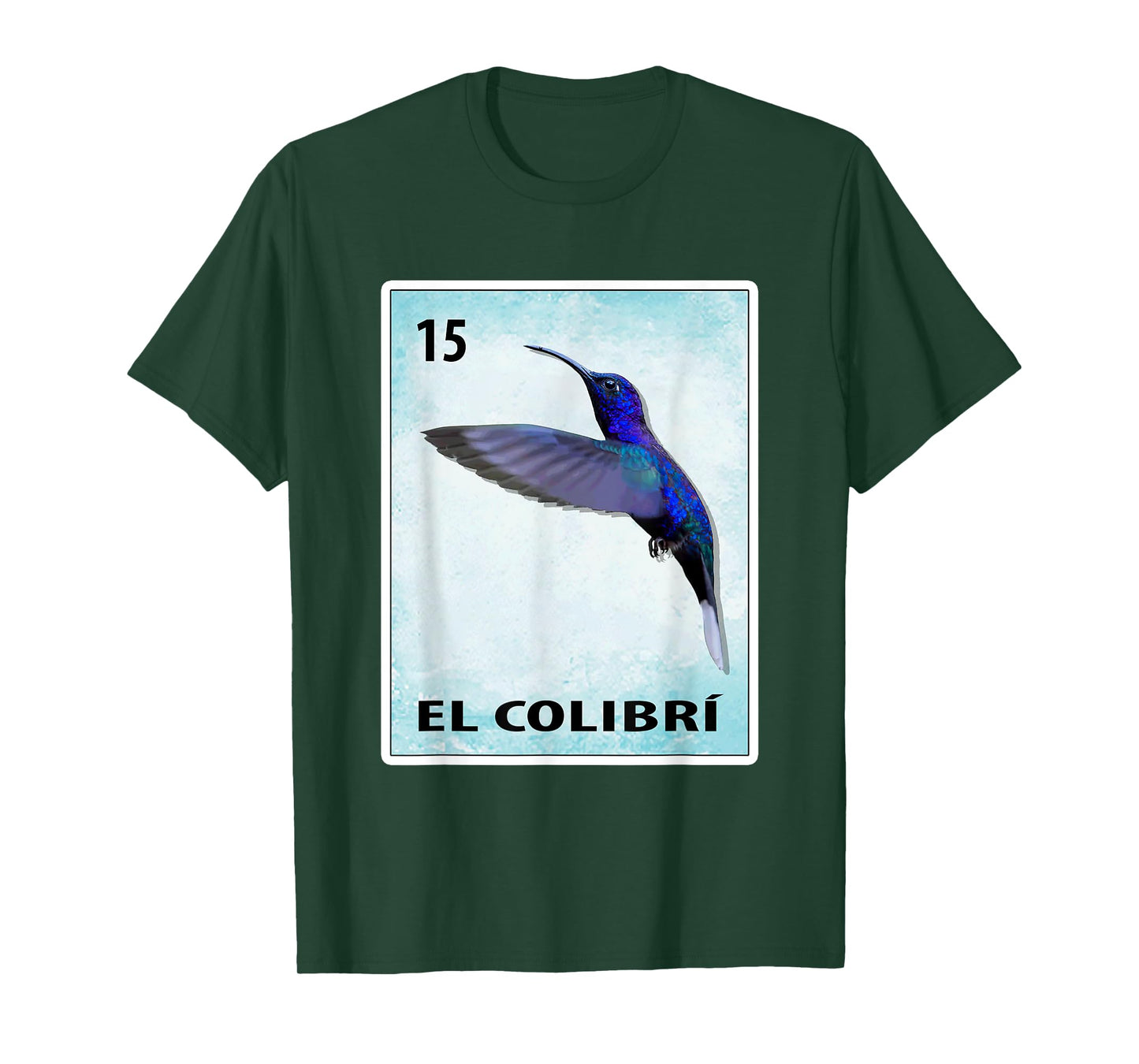 El Colibri Mexican Hummingbird Cards T-Shirt