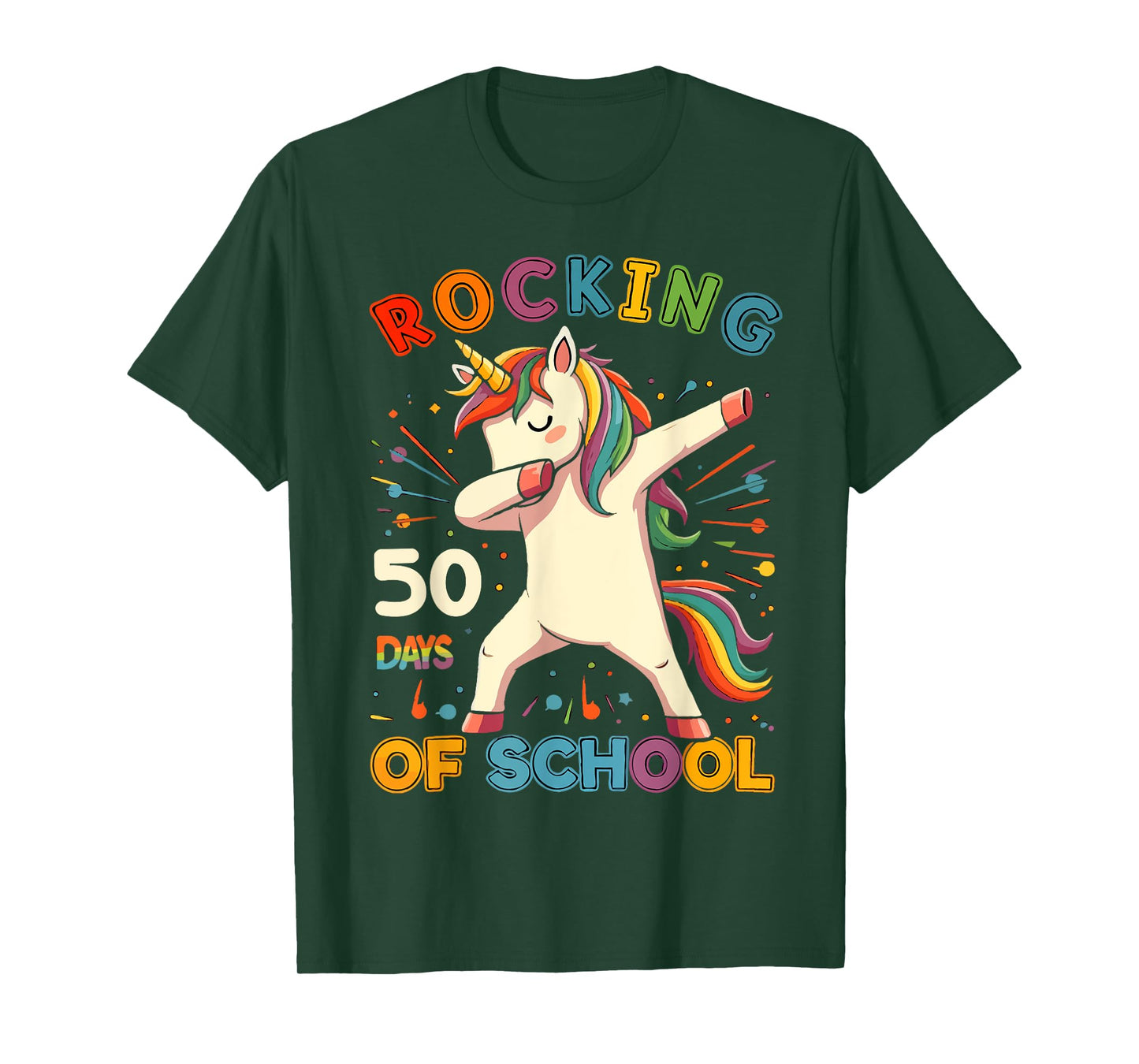 Rockin 50 Days of School 50th Day of School 50 Days Smarter T-Shirt