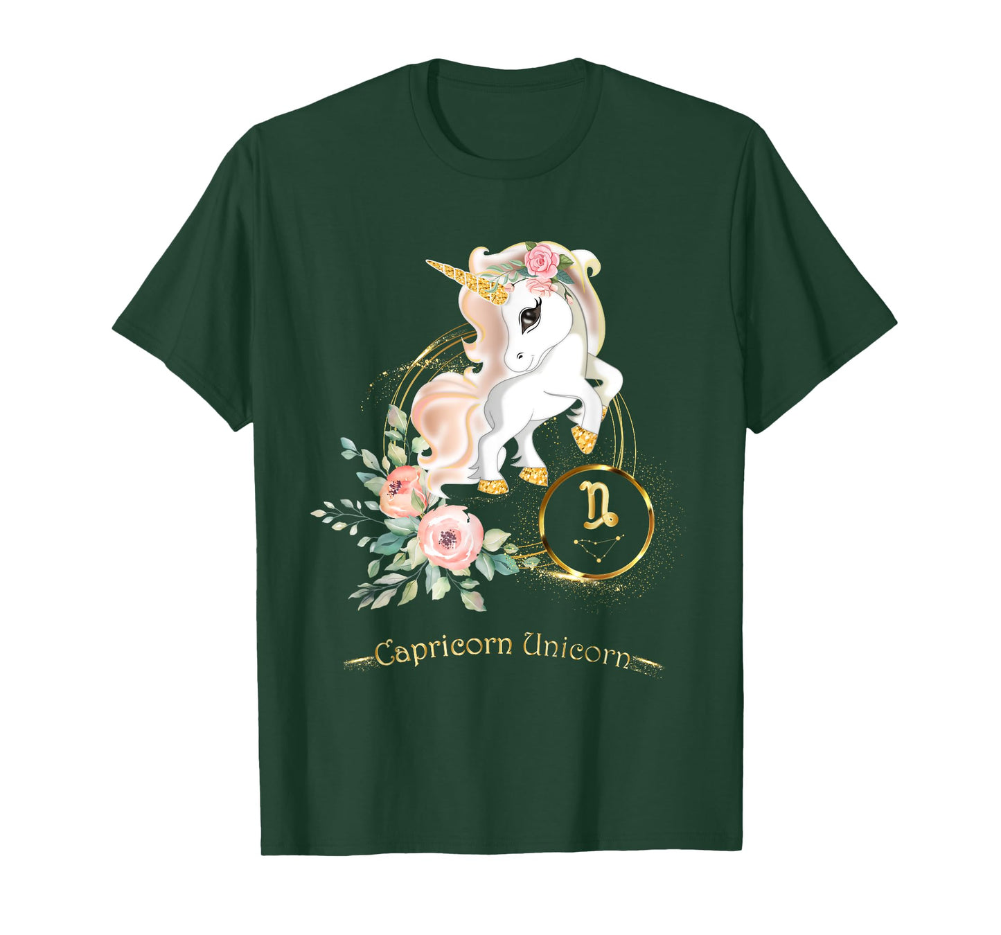Capricorn Shirt Zodiac Unicorn Sign Astrology for Women Kids T-Shirt