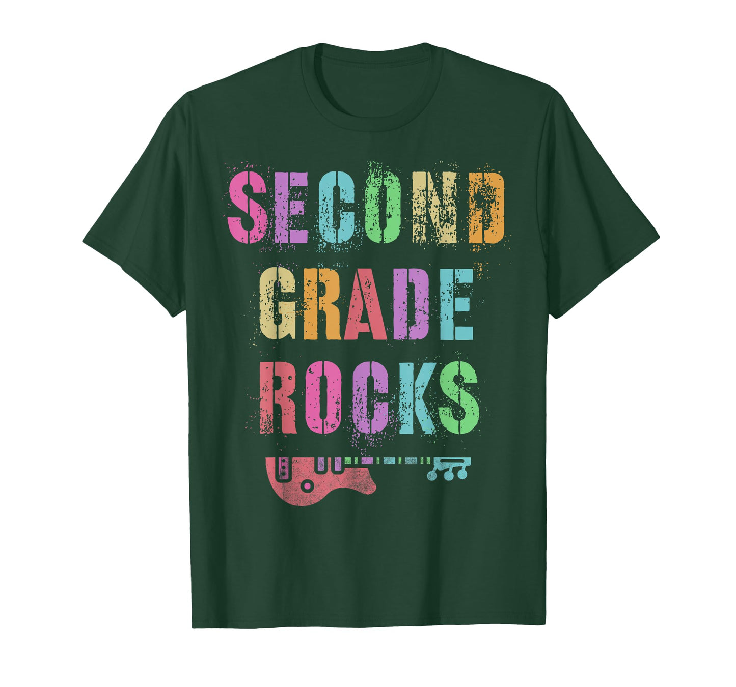 SECOND GRADE ROCKS Teacher Ready To Team 2nd Grader Rockstar T-Shirt