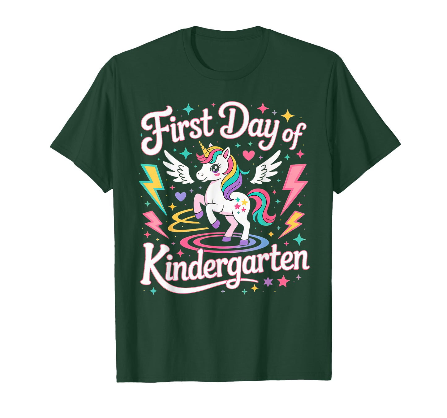 First Day Of Kindergarten Girls Unicorn First Day OF School T-Shirt