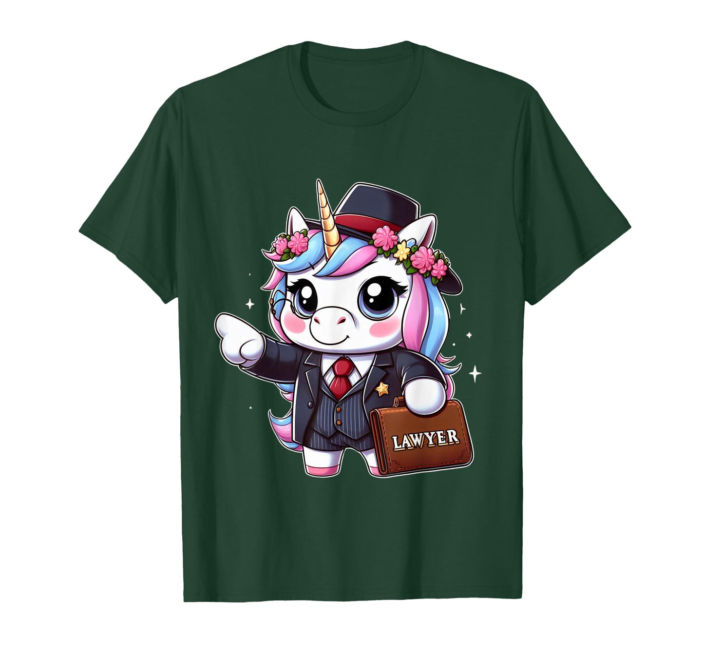 Lawyer Unicorn Kids Girls Women Rainbow Lawyers T-Shirt