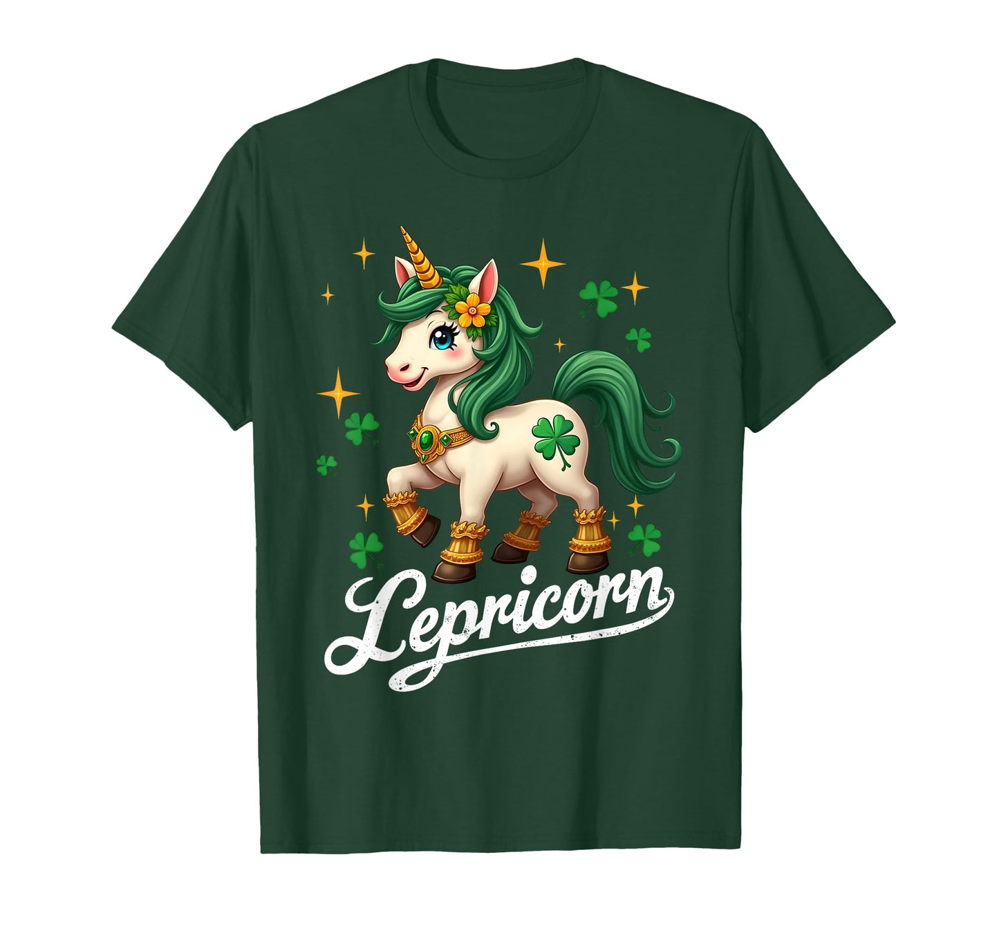 St Patricks Day Unicorn Cute Saint Pattys Girls Lepricorn T-Shirt