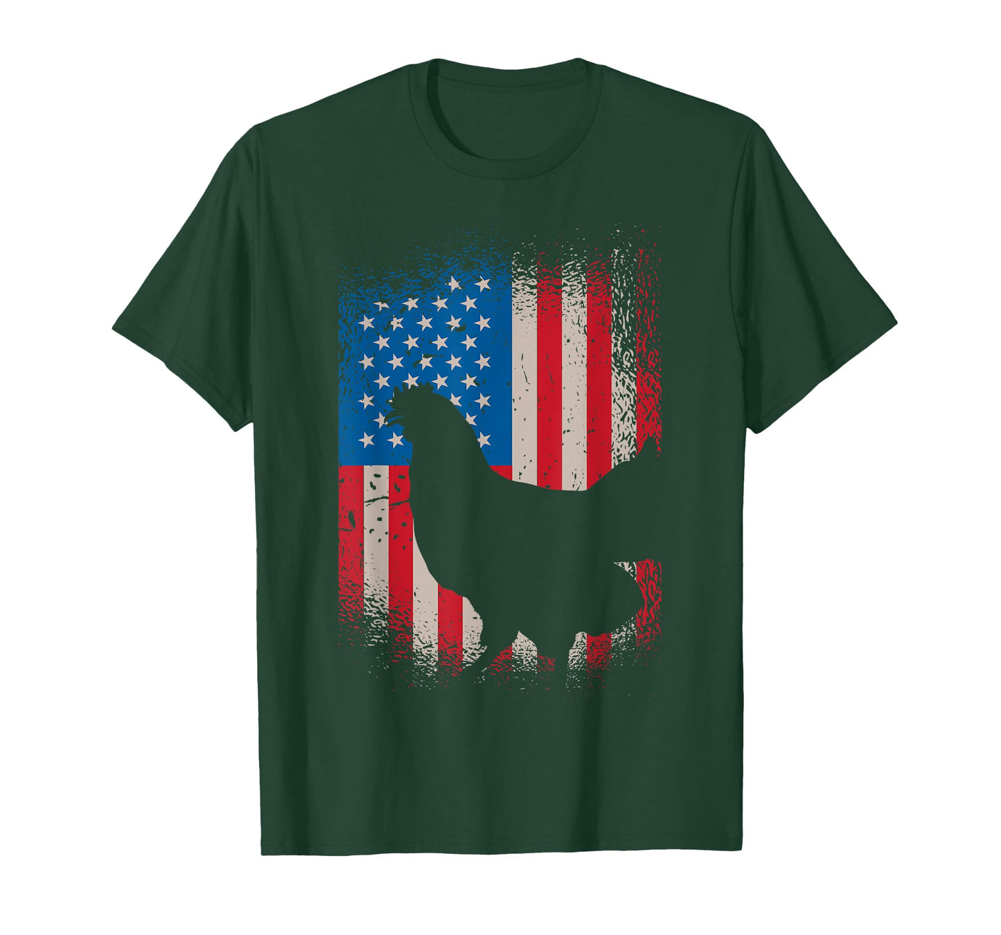Chicken USA Flag design for Patriotic Farmer T-Shirt for Women Kids Men