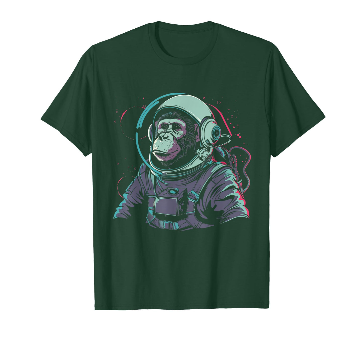 Astronaut Monkey Chimpanzee Chimpanzee Space Suit Funny T-Shirt