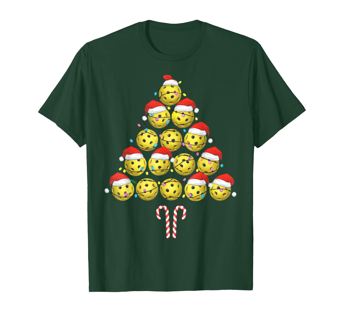 Pickleball Christmas Tree T-Shirt