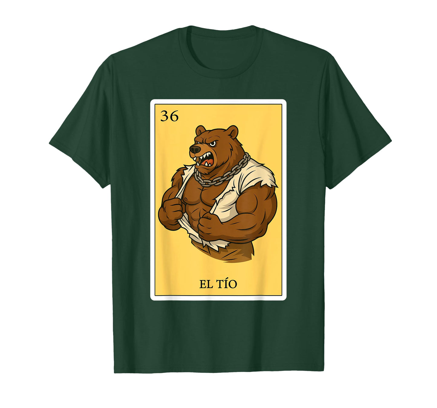 El Tio Grizzly | Spanish-Mexican Bingo Gifts for Tio T-Shirt