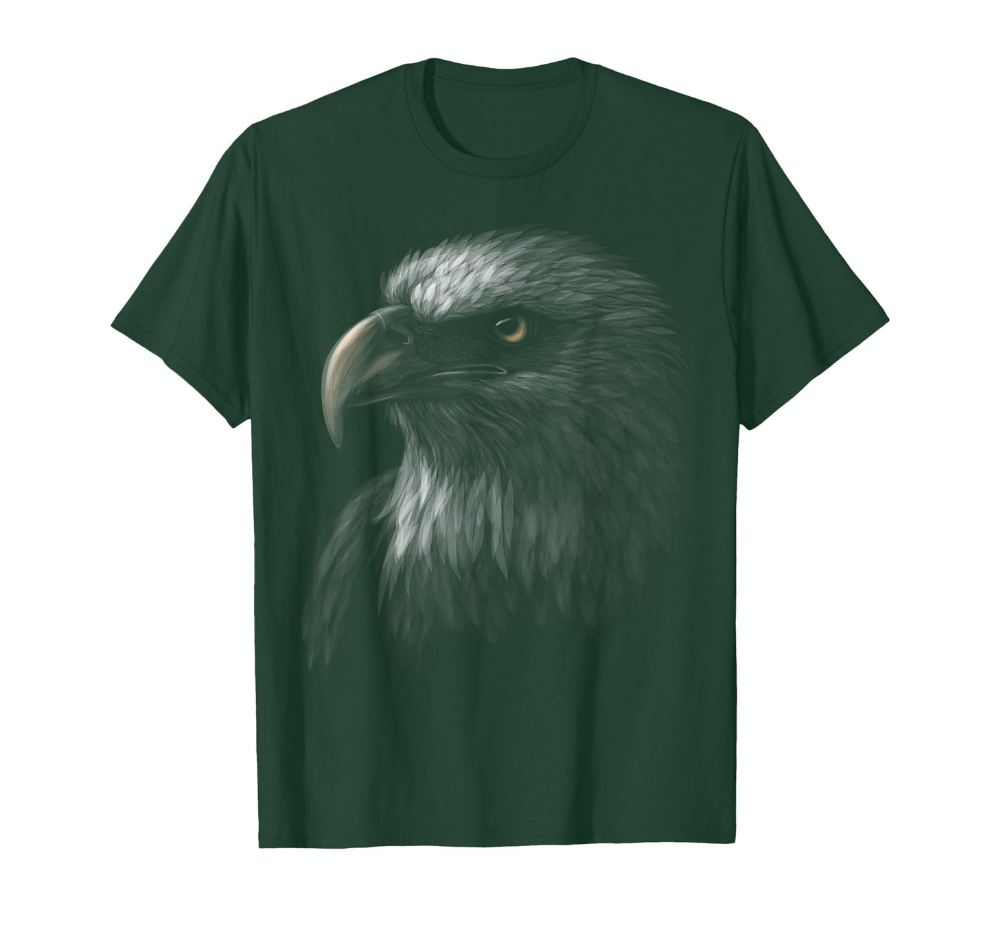 cute bald eagle head black art for lovers eagles birds T-Shirt