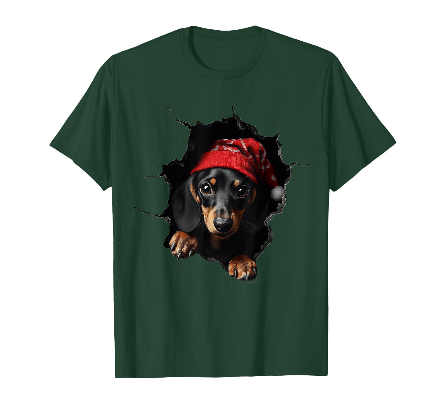 Funny Christmas Dog Lover Dog Owner Xmas Dachshund Dogs T-Shirt