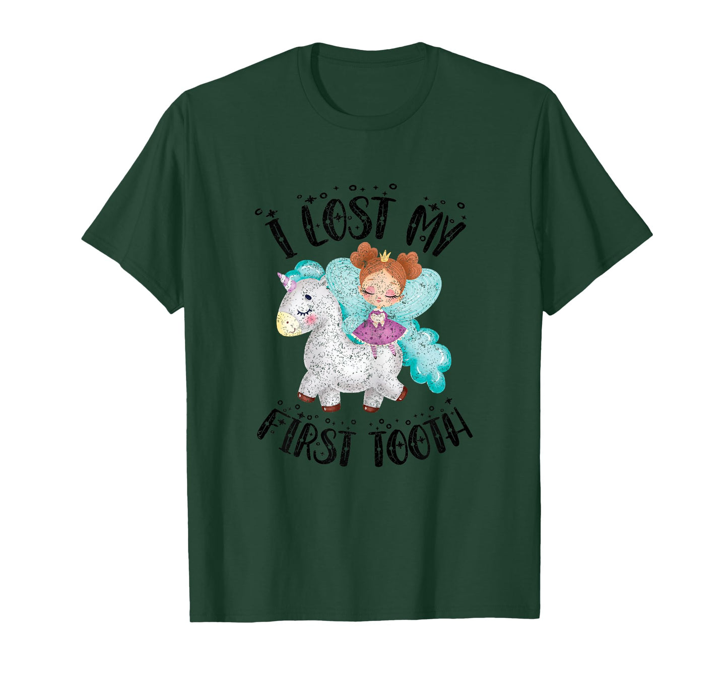 Cute Novelty I Lost My First Baby Tooth Out Fairy Unicorn T-Shirt