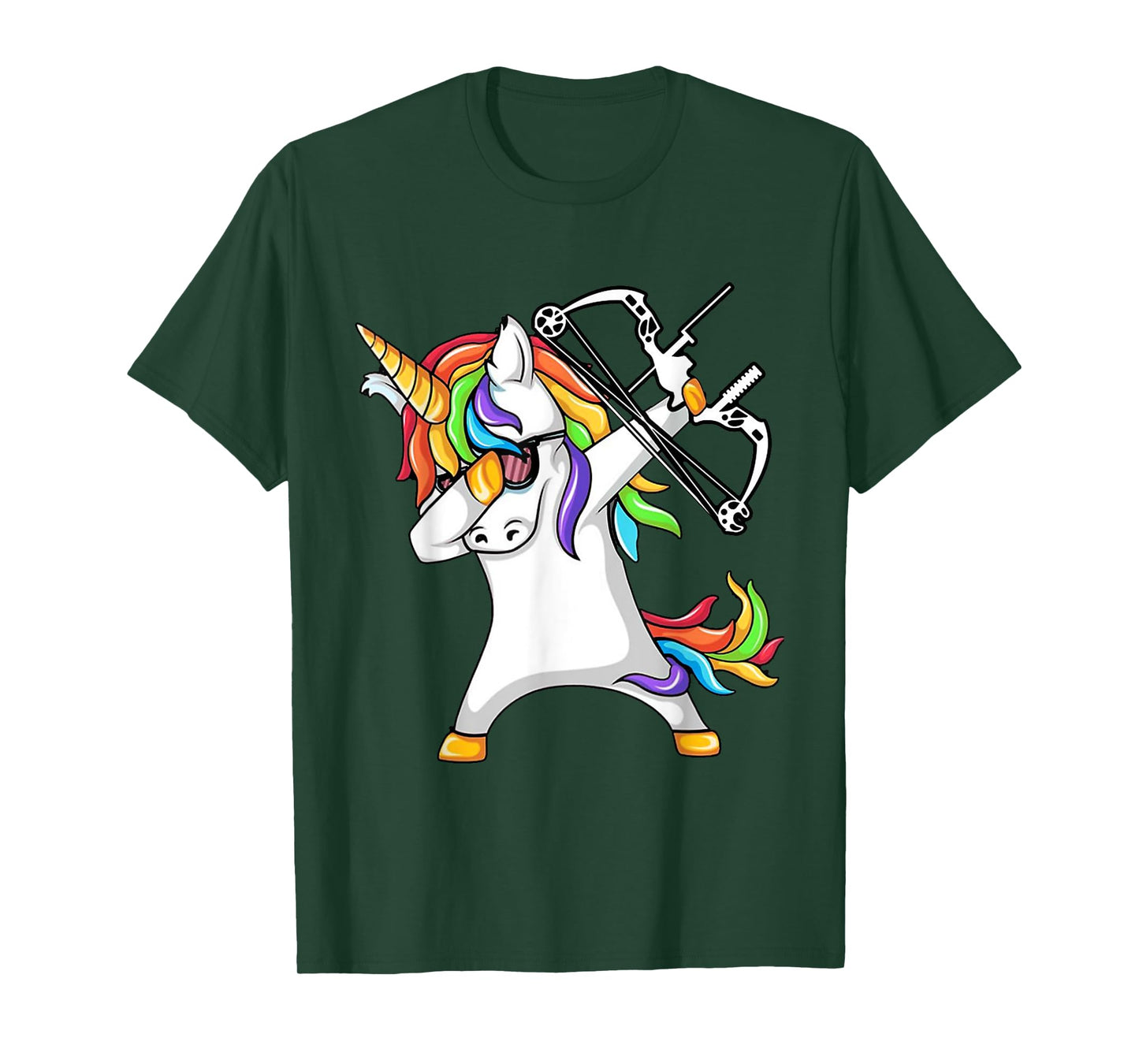 Unicorn dabbing Archery Funny shirt T-Shirt