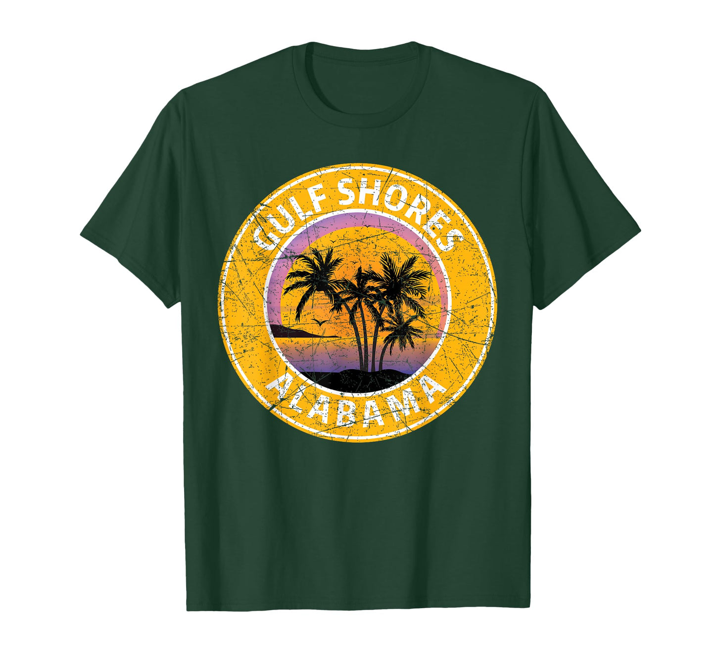 Gulf Shores Alabama Al Vintage Retro 80s Summer Travel T-Shirt