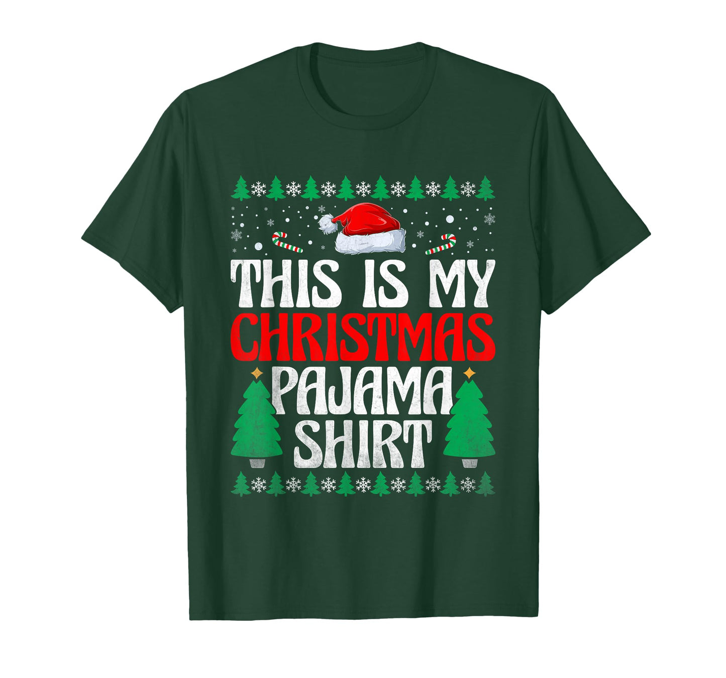 This Is My Christmas Pajama Shirt Christmas X-mas Holiday T-Shirt