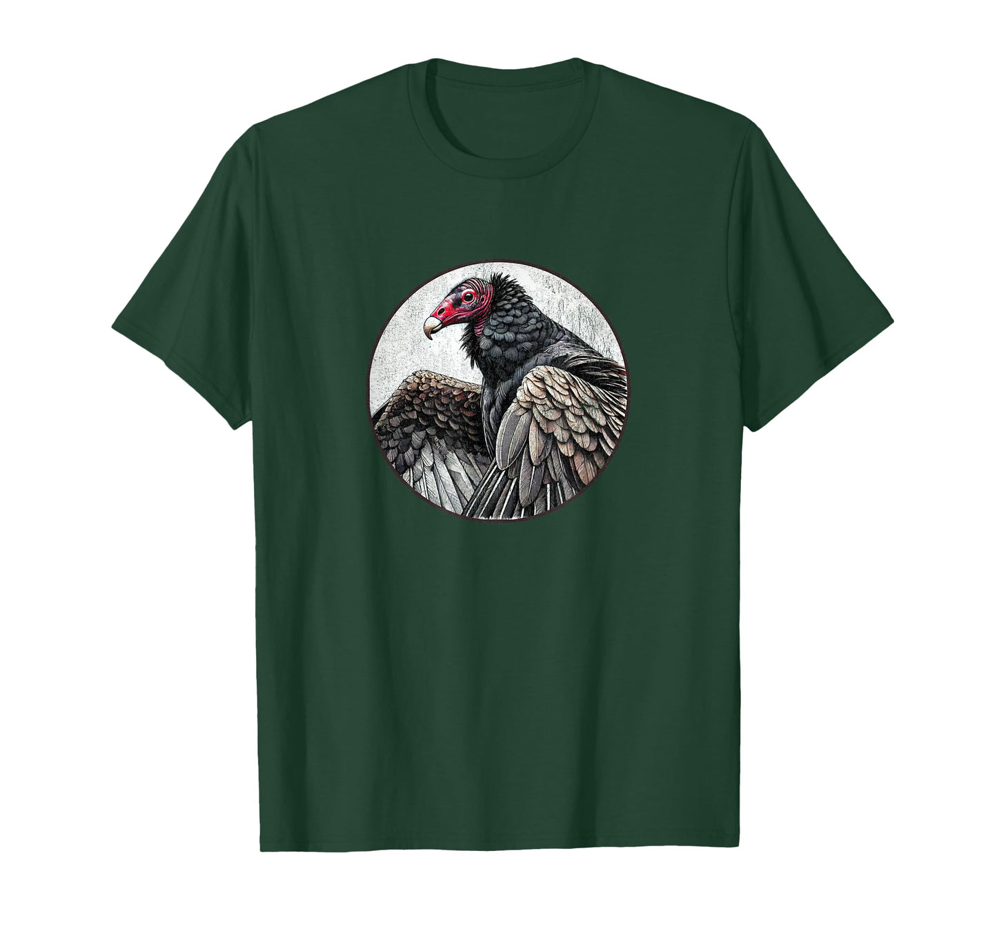 Retro Turkey Vulture Distressed Design by Bird Fan T-Shirt