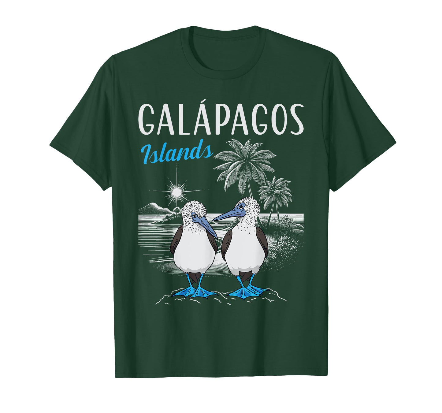 Blue Footed Booby Bird Galapagos Islands T-Shirt