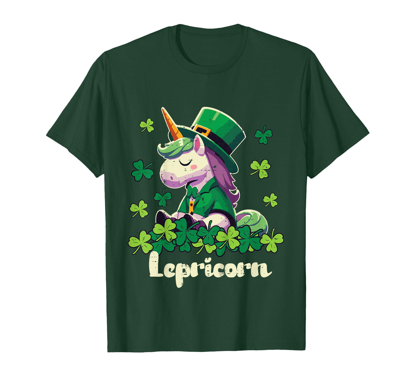 Kids St Patricks Day Unicorn Lepricorn Saint Pattys Girls Kids T-Shirt