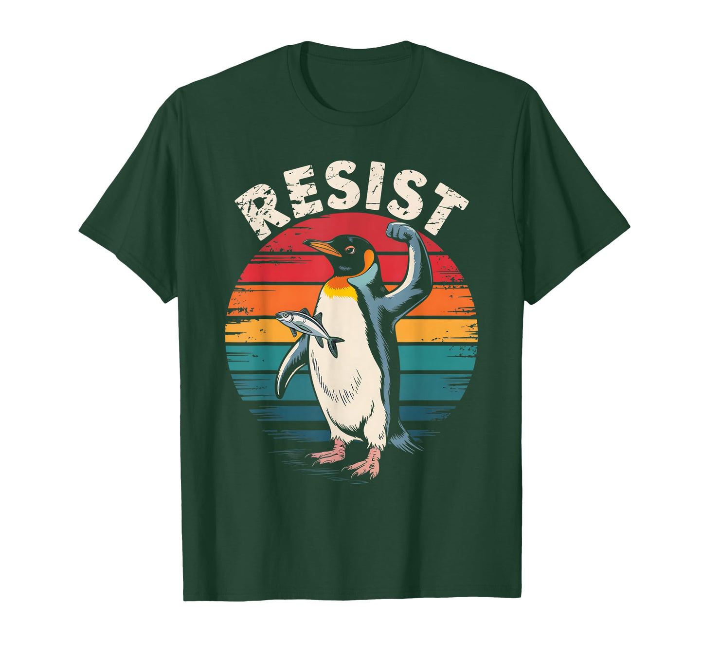 Funny Resist Penguin Activism Graphic We Stand With Penguins T-Shirt