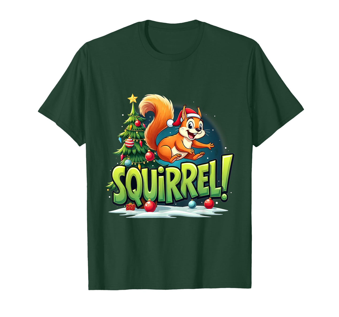 Merry Christmas Squirrel! Funny Christmas Xmas Squirrel T-Shirt