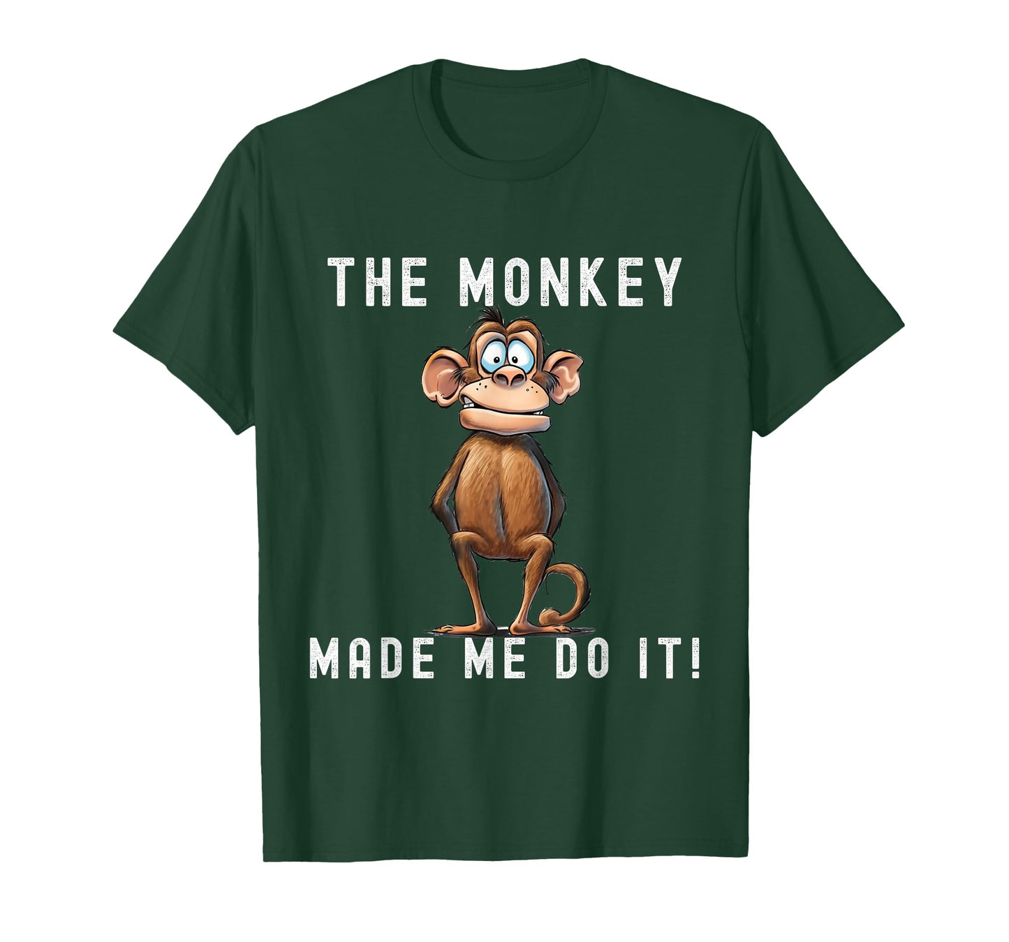 Playful Primate Shenanigans - "The Monkey Made Me Do It!" T-Shirt