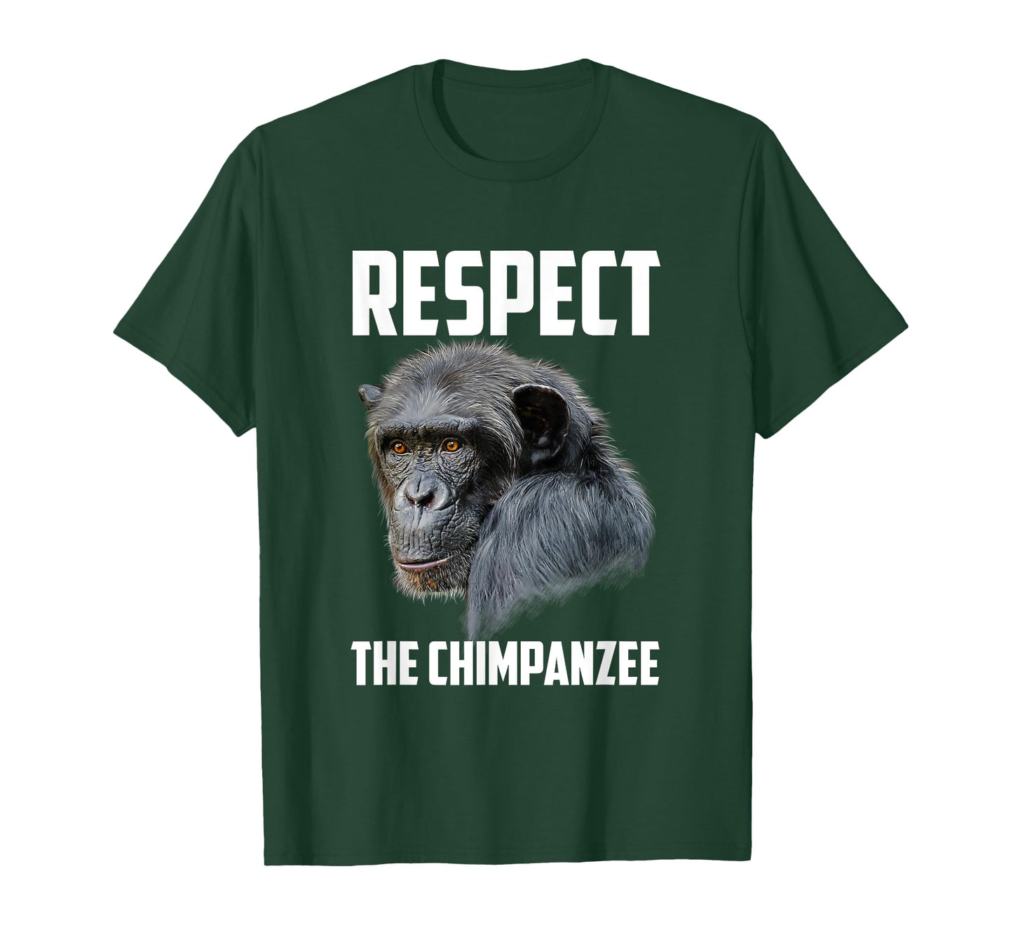 Respect Chimpanzee Art Monkey Chimp Ape Animal Lover Novelty T-Shirt