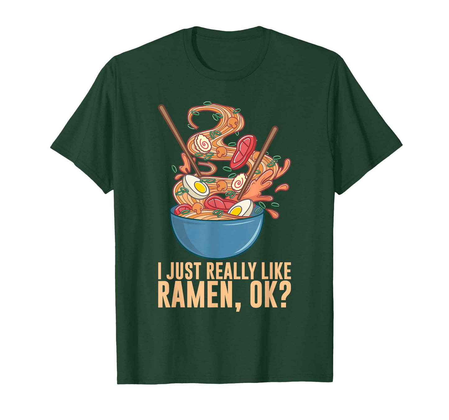 Funny Ramen Noodles Art For Men Women Noodle Ramen Lovers T-Shirt