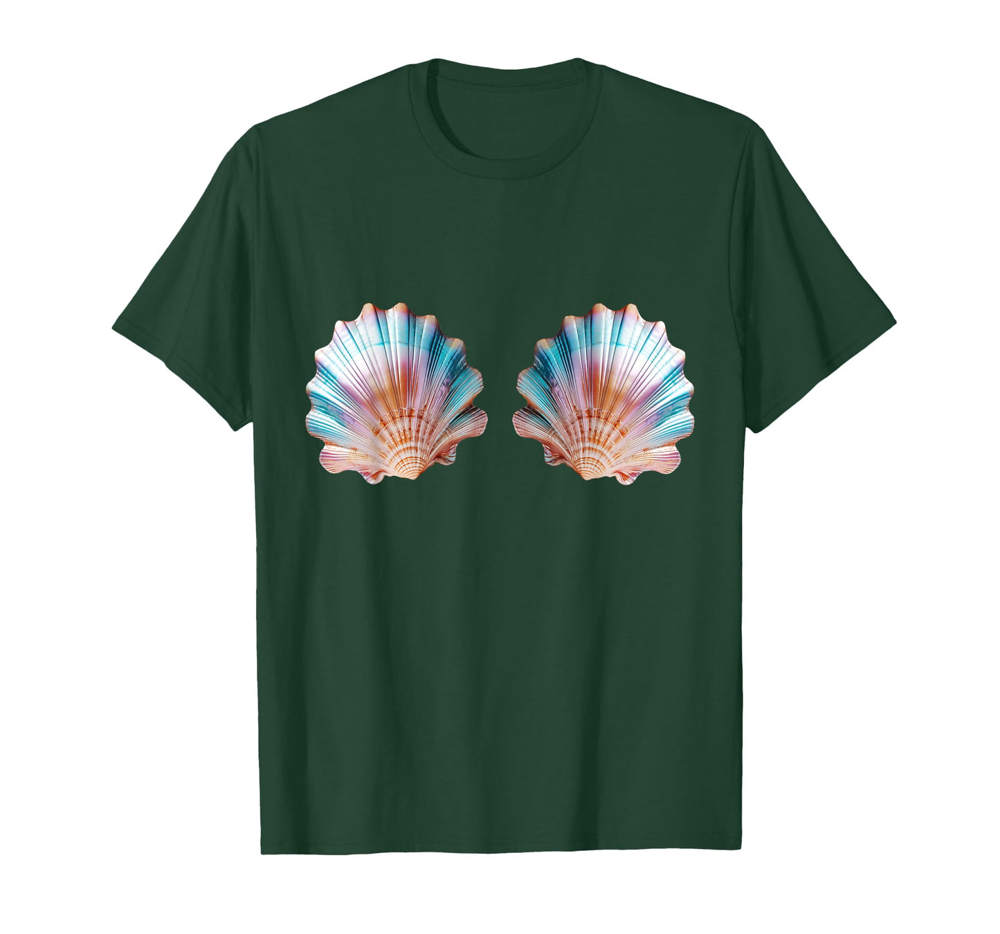 Mermaid, sea, shell, bra, costume, Carnival, party, outfit T-Shirt