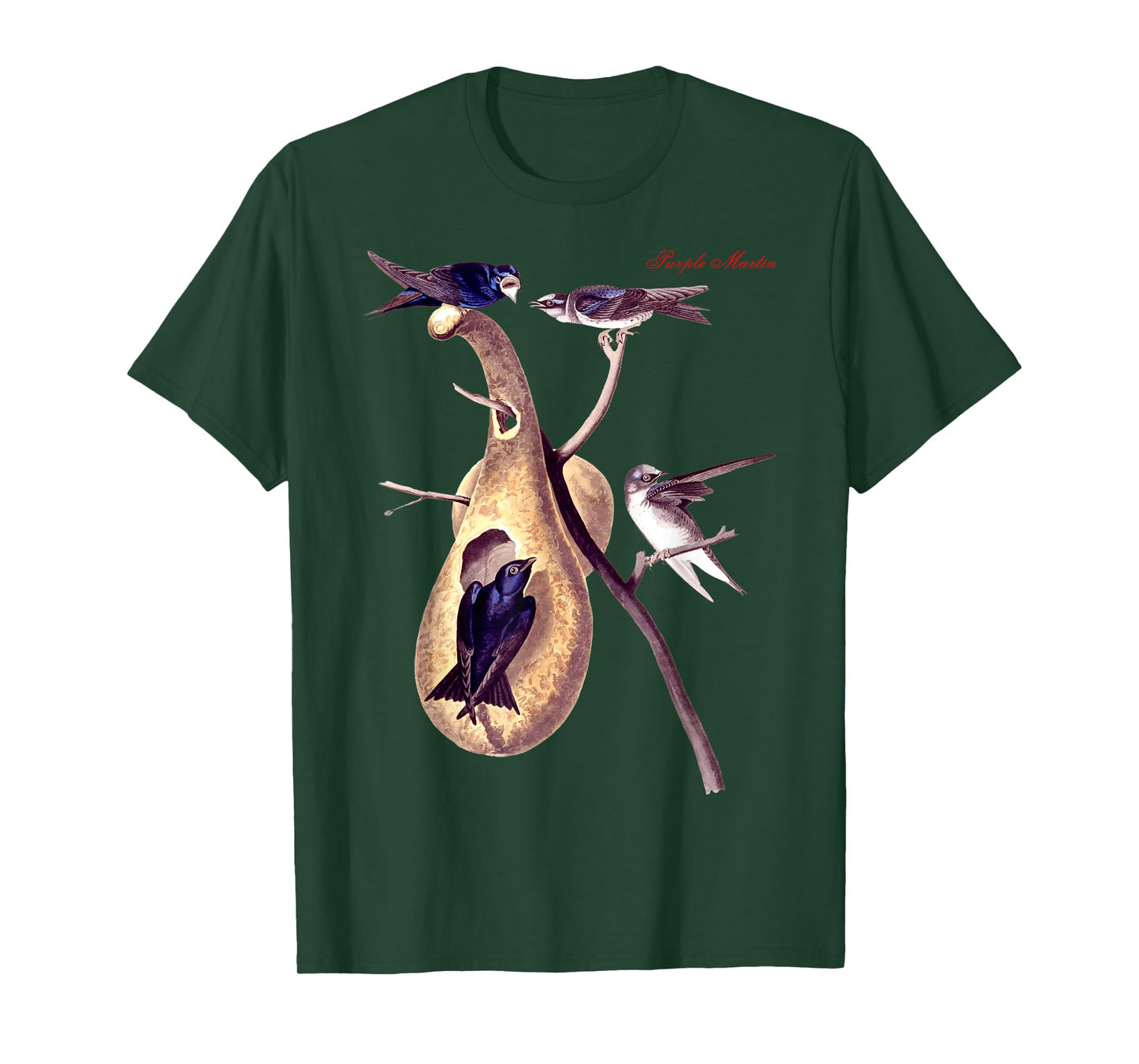 Audubon Purple Martin North American Birds Education Nature T-Shirt