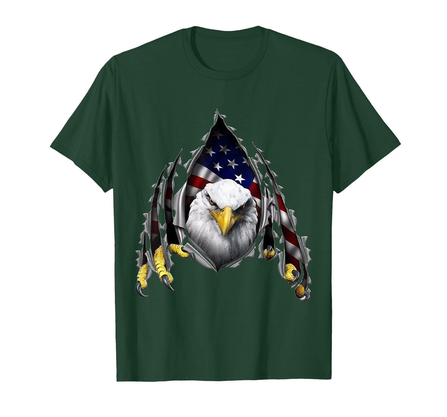USA Flag Bald Eagle American Flag 4th Of July Women Kids Men T-Shirt