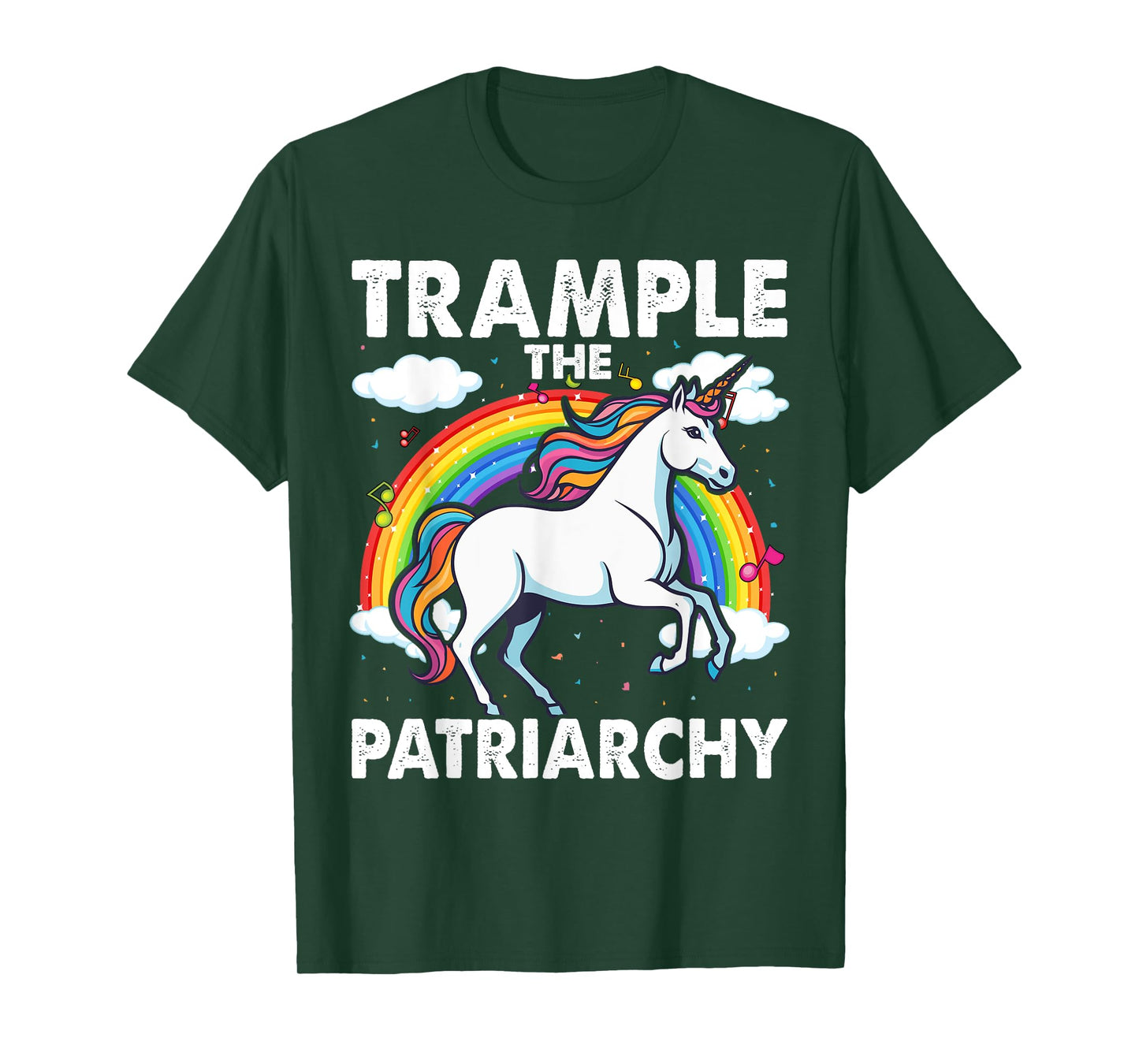 Trample The Patriarchy, Unicorn Lovers Feminist T-Shirt
