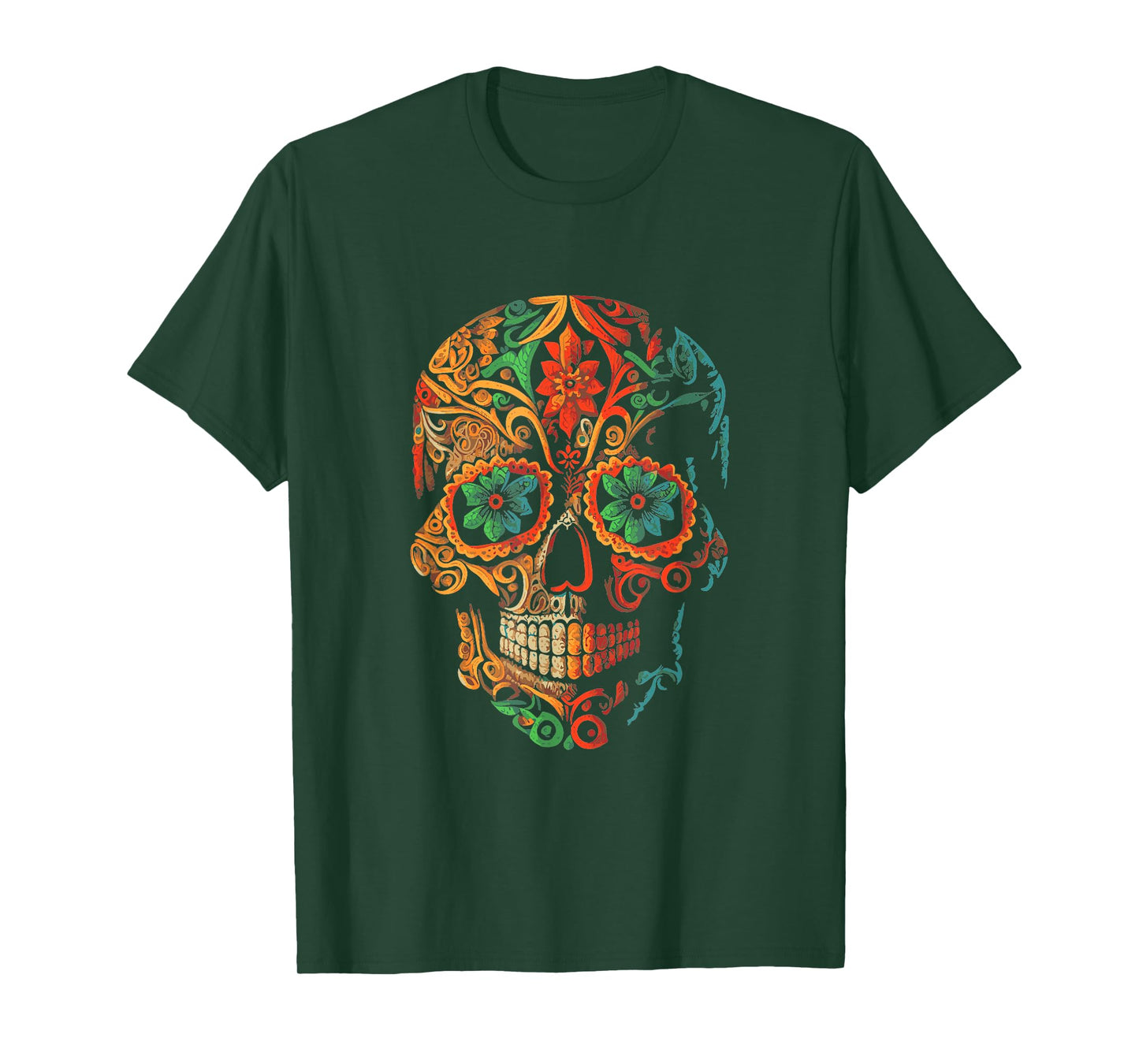 Sugar Skull Beautiful Artistic T-Shirt