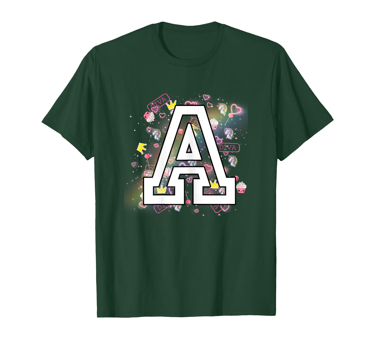 Kids Letter A Clothing For a Girl Who's Name Starts With A T-Shirt