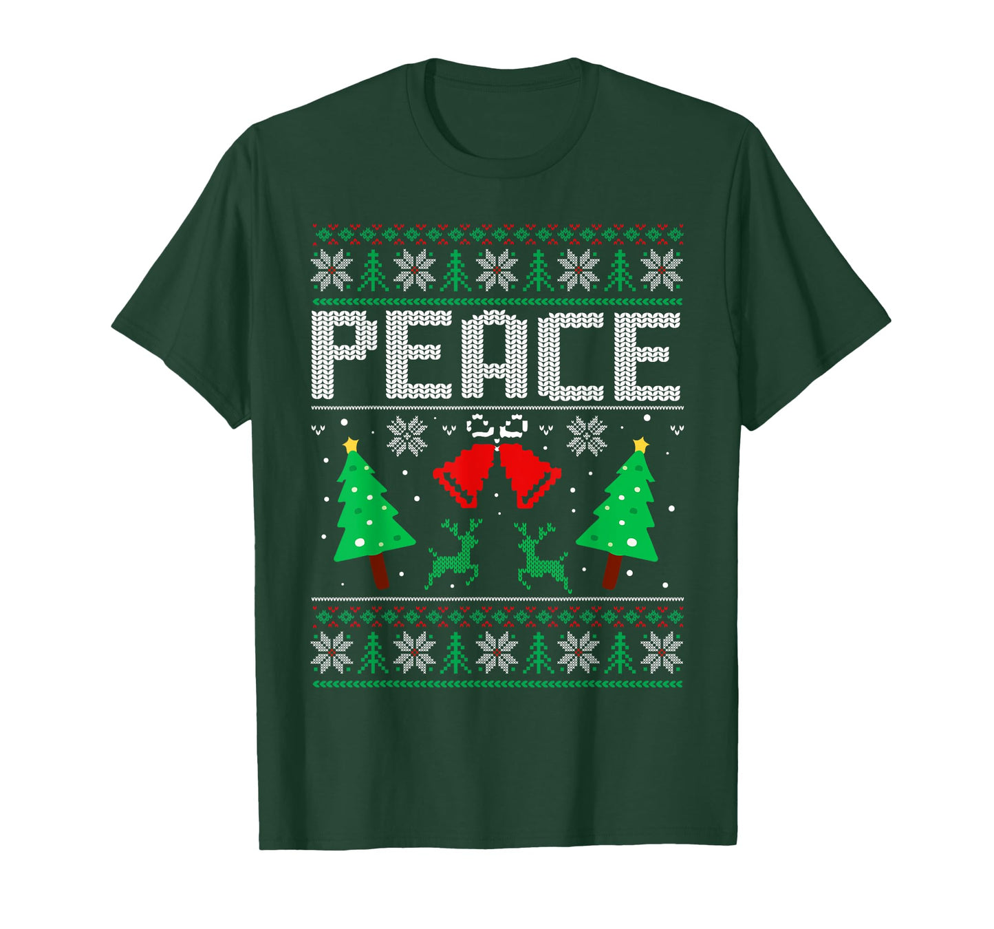 I'm Peace - I Come In Peace Couple Matching Ugly Christmas T-Shirt