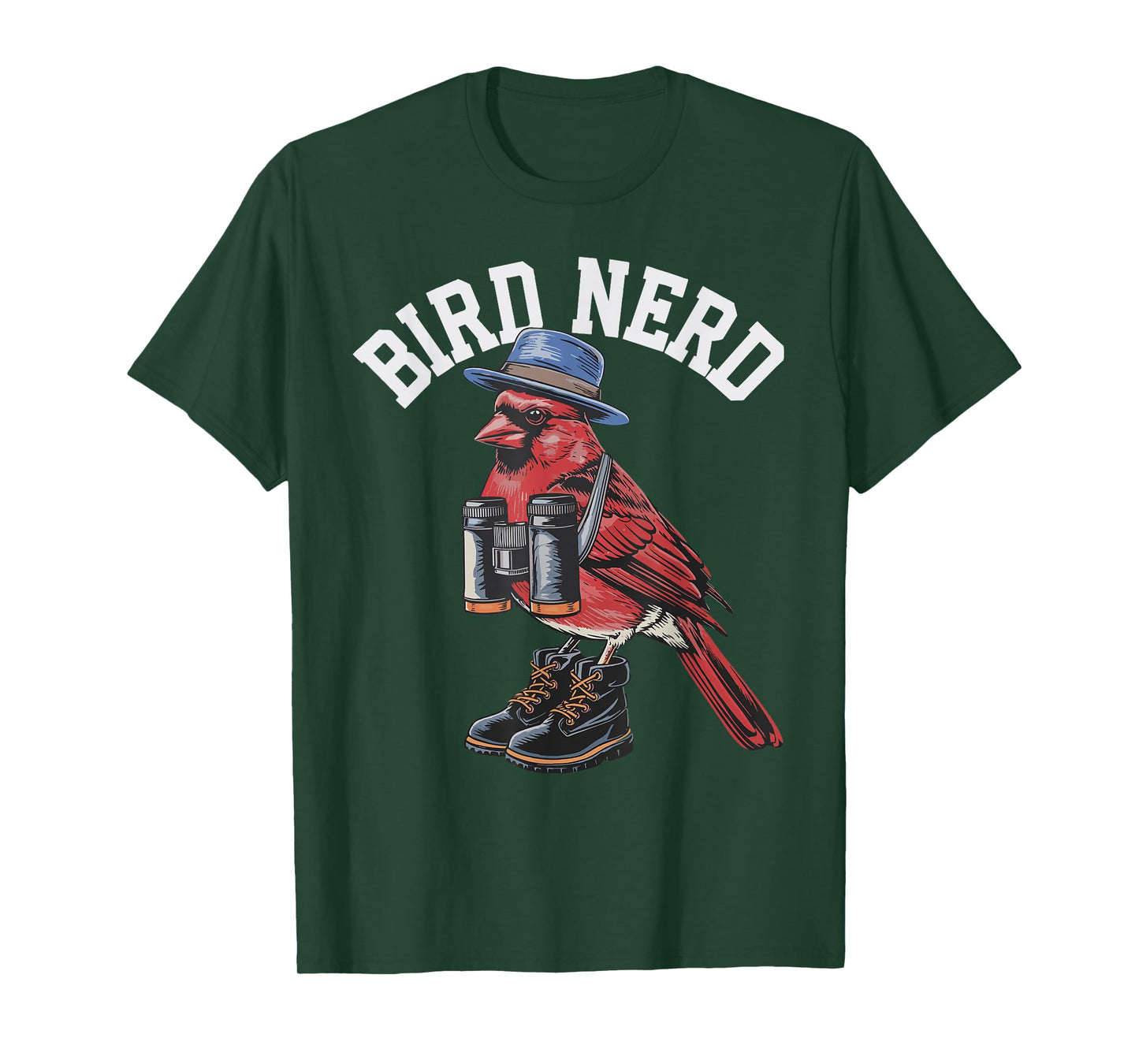 Bird Nerd Funny Birdwatching Birding Northern Cardinal Gifts T-Shirt