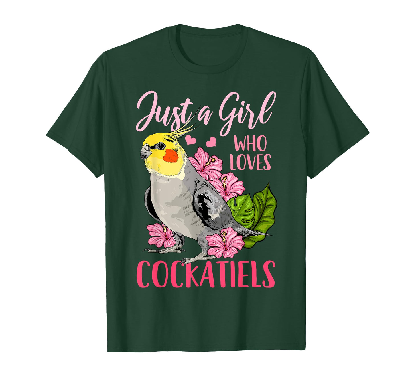Cockatiel Just A Girl Who Loves Cockatiels T-Shirt