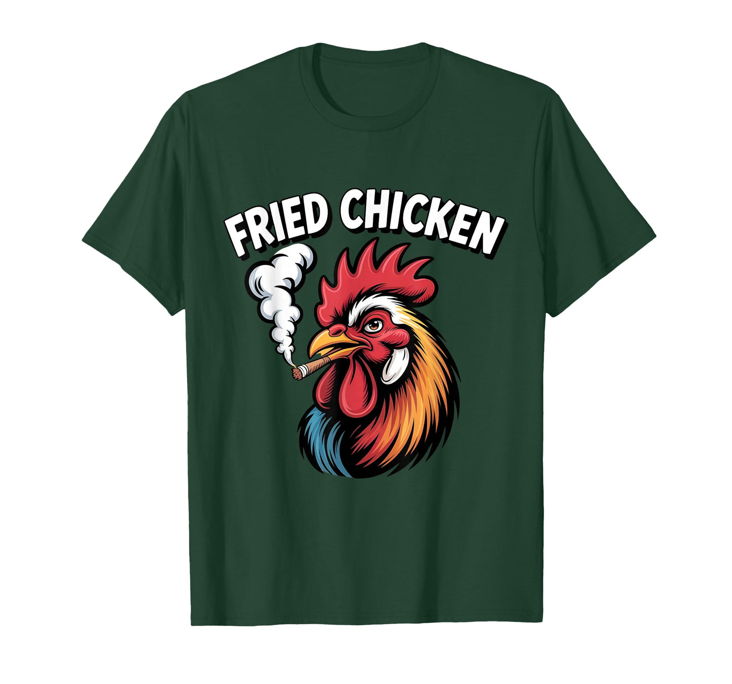 Fried Chicken 420 Weed Meme Stoner Smoking Cannabis T-Shirt