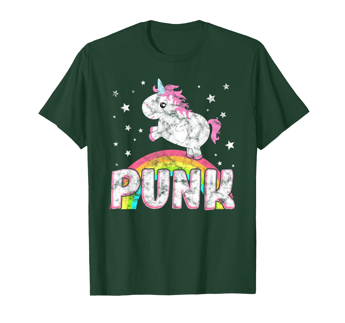 Funny Ironic Cool Unicorn Punk Rock Music Tee Festival Shirt T-Shirt