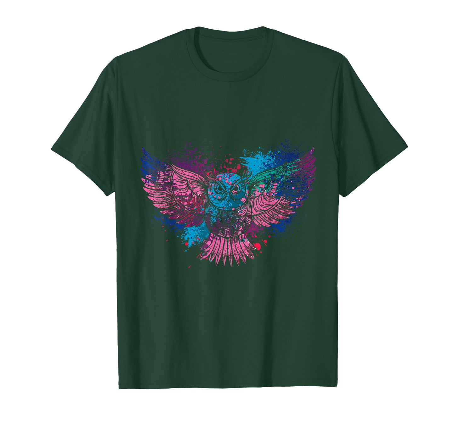Forest Birds Gift Idea Animal Lover Owl T-Shirt