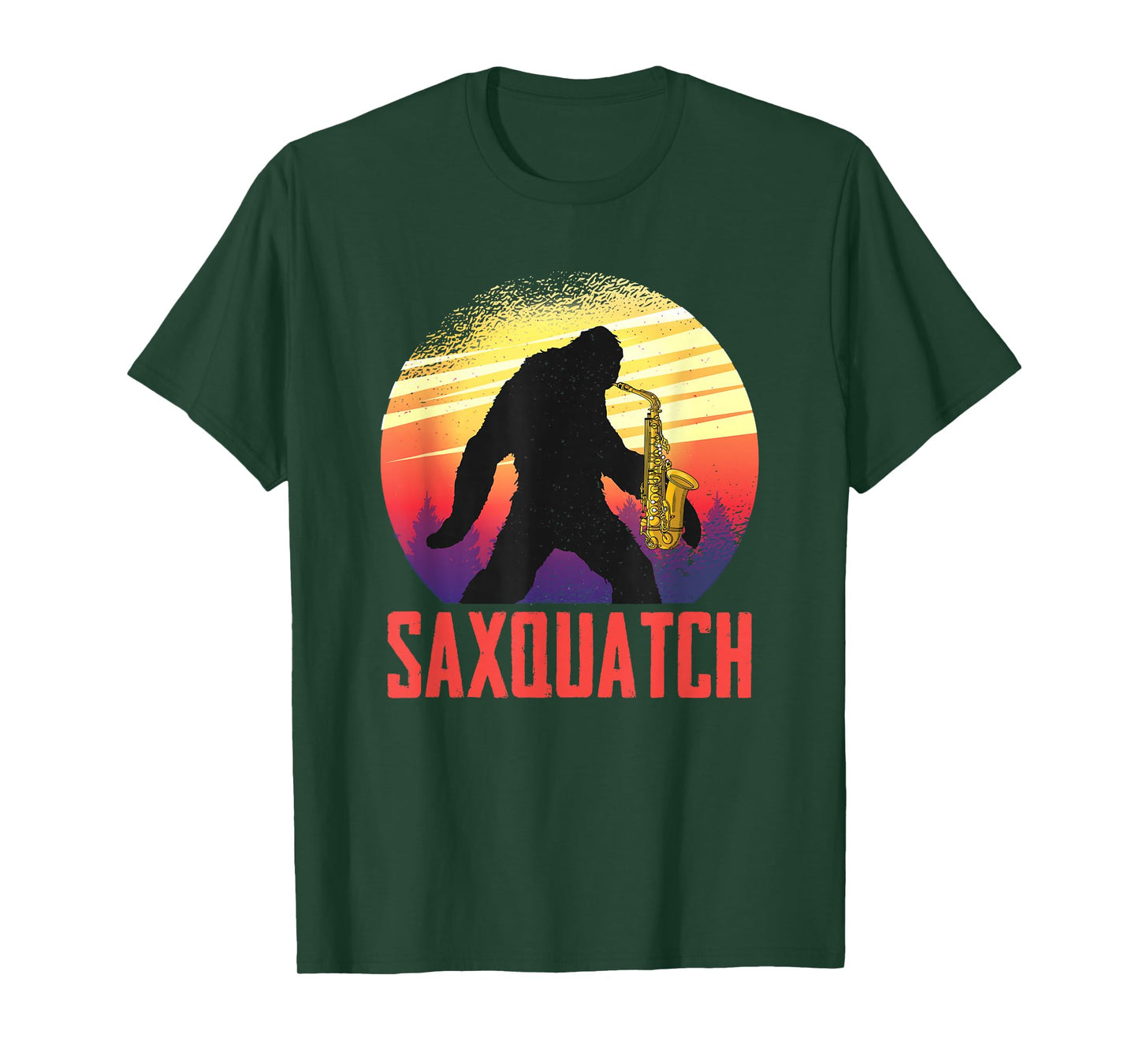 Jazz Saxophone Bigfoot Saxsquatch Musician For Saxophonist T-Shirt