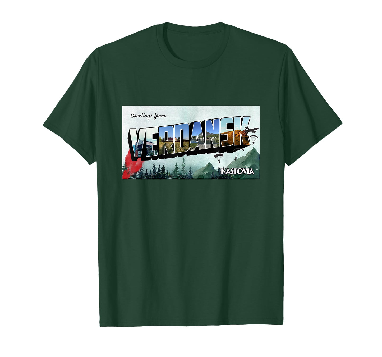 Warzone Gaming in Verdansk for crews & gamers - Men's Black Modern T-Shirt - Small - Short Sleeve - Crew Collar - Straight Hemline - Cotton 65%, Polyester 35%