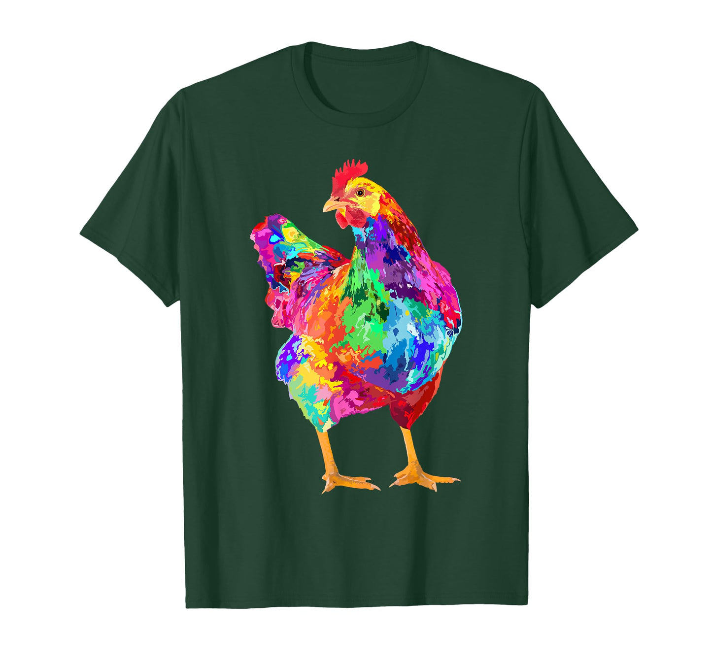 Chicken Lover Gifts Chicken Womens Colorful Cool Hen Mens T-Shirt