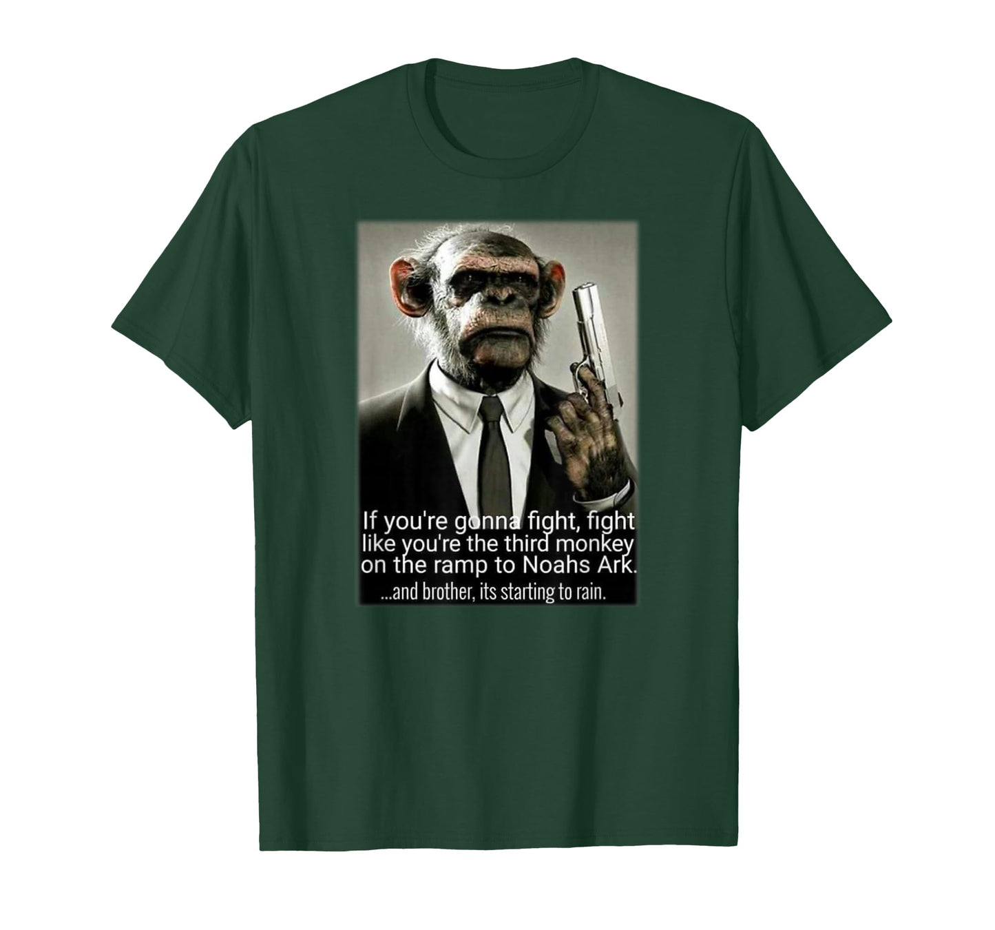 Fight Like your Third Monkey on Noahs Ark Pop Culture T-Shirt